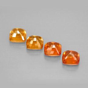 Gemas de zafiro multicolor natural de 1,99 ct, corte cojín, VVS