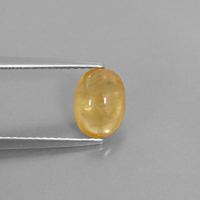 Zafiro oro natural de 1,74 ct, transparente, transparente / translúcido