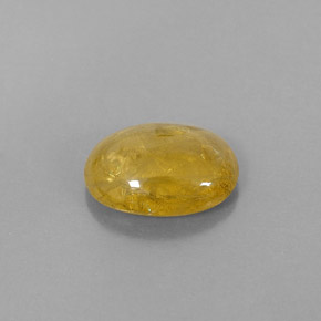 Zafiro amarillo natural de 4,29 ct, transparente, transparente / translúcido