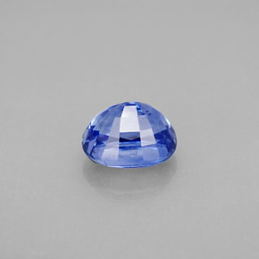 Zafiro azul natural de 2,05 ct, corte óvalo, VVS