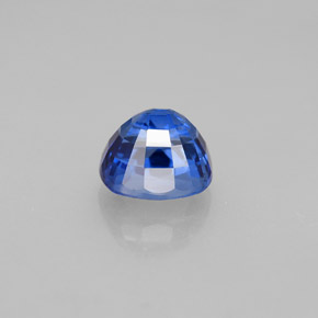 Zafiro azul natural de 2,14 ct, corte cojín, VVS-VS