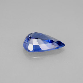 Zafiro azul natural de 2,29 ct, en forma de pera, VVS