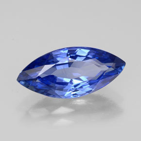 Zafiro azul natural de 2,73 ct, marquesa, VVS