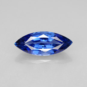 Zafiro azul natural de 2,69 ct, marquesa, VVS