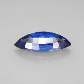 Zafiro azul natural de 2,69 ct, marquesa, VVS