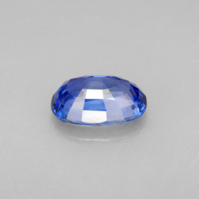 Zafiro azul natural de 2,15 ct, corte óvalo, VVS-VS