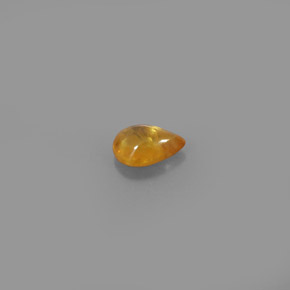 Zafiro amarillo natural de 0,82 ct, transparente, transparente / translúcido
