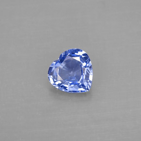 Zafiro azul natural de 1,17 ct, forma de corazón, VVS