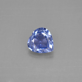 Zafiro azul natural de 1,18 ct, forma de corazón, VVS-VS