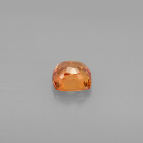 Zafiro naranja natural de 0,82 ct, corte cojín, VVS-VS