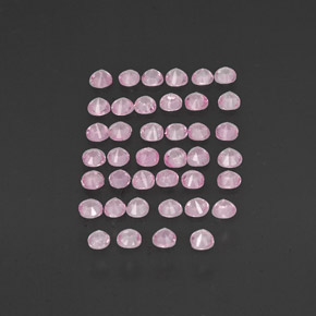 Gemas de zafiro rosa natural de  ct, corte redondo, VVS-VS