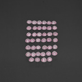 Gemas de zafiro rosa natural de  ct, corte redondo, VVS-VS
