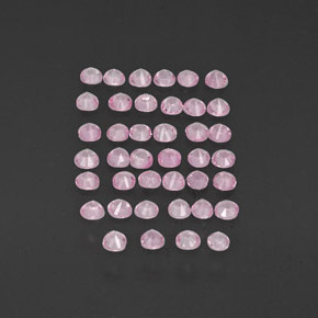Gemas de zafiro rosa natural de  ct, corte redondo, VVS-VS
