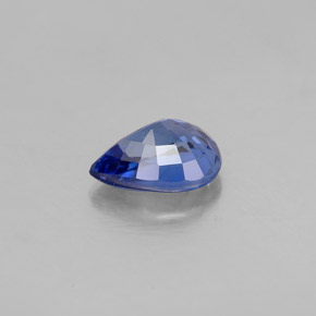 Zafiro azul natural de 0,97 ct, en forma de pera, VVS