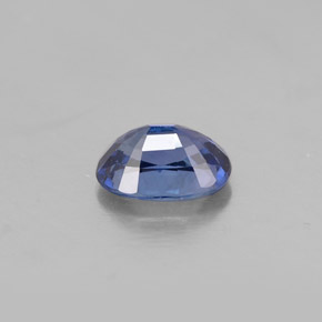 Zafiro azul natural de 1,07 ct, corte óvalo, VVS
