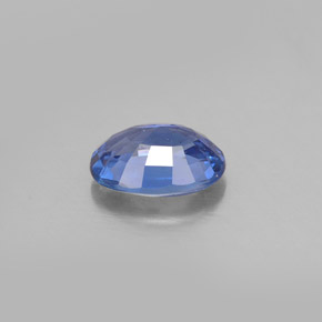 Zafiro azul natural de 1,04 ct, corte óvalo, VS