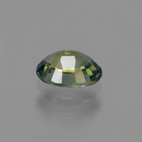 Zafiro verde natural de 0,68 ct, corte óvalo, VVS
