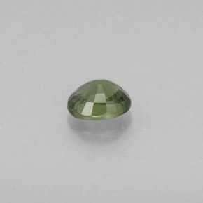 Zafiro verde natural de 0,94 ct, corte óvalo, VS
