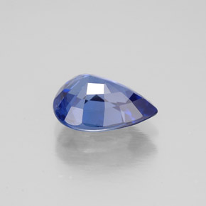 Zafiro azul natural de 2,11 ct, en forma de pera, VS-SI