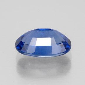 Zafiro azul natural de 2,02 ct, corte óvalo, VVS-VS