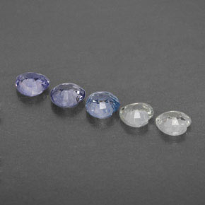 Gemas de zafiro multicolor natural de 1,71 ct, forma de corazón, VVS