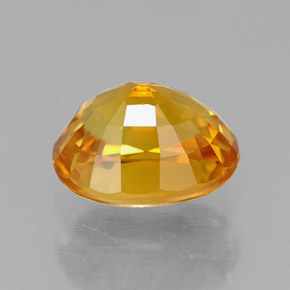Zafiro amarillo natural de 1,97 ct, corte óvalo, VVS