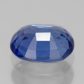 Zafiro azul natural de 2,33 ct, corte óvalo, VVS-VS