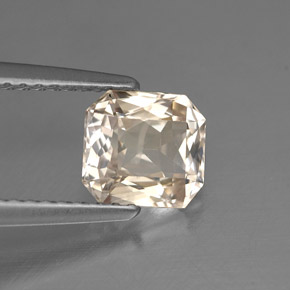 Zafiro amarillo natural de 1,74 ct, corte esmeralda, VS