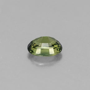 Zafiro verde natural de 0,51 ct, corte óvalo, VVS-VS