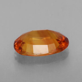 Zafiro naranja natural de 2,49 ct, corte óvalo, VVS-VS