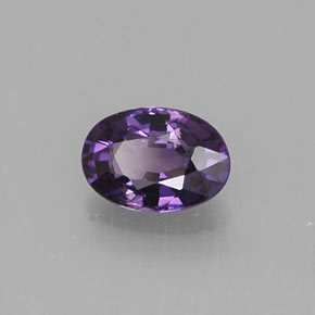 Zafiro violeta natural de 0,55 ct, corte óvalo, VS