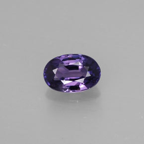 Zafiro violeta natural de 0,55 ct, corte óvalo, VS