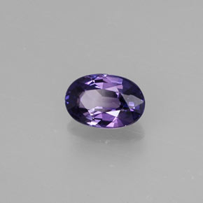 Zafiro violeta natural de 0,55 ct, corte óvalo, VS