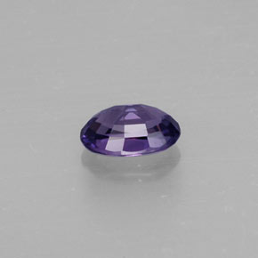 Zafiro violeta natural de 0,55 ct, corte óvalo, VS