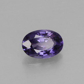 Zafiro violeta natural de 0,56 ct, corte óvalo, VS