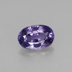 Zafiro violeta natural de 0,61 ct, corte óvalo, VS-SI