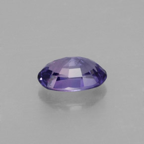 Zafiro violeta natural de 0,61 ct, corte óvalo, VS-SI