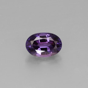 Zafiro violeta natural de 0,67 ct, corte óvalo, VS