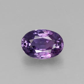 Zafiro violeta natural de 0,61 ct, corte óvalo, VS