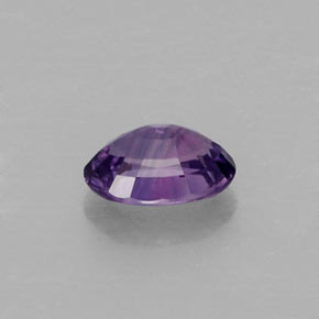 Zafiro violeta natural de 0,61 ct, corte óvalo, VS