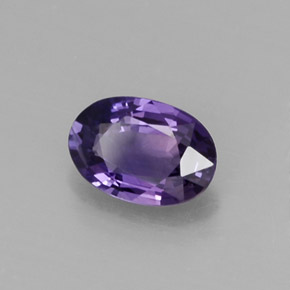 Zafiro violeta natural de 0,56 ct, corte óvalo, VS