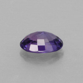 Zafiro violeta natural de 0,64 ct, corte óvalo, VS