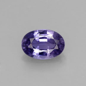 Zafiro violeta natural de 0,58 ct, corte óvalo, VS