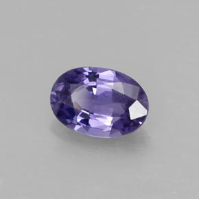 Zafiro violeta natural de 0,58 ct, corte óvalo, VS