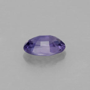 Zafiro violeta natural de 0,58 ct, corte óvalo, VS