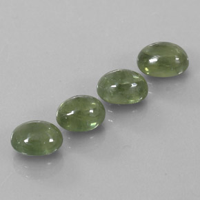 Gemas de zafiro verde natural de 7,83 ct, transparente, transparente / translúcido
