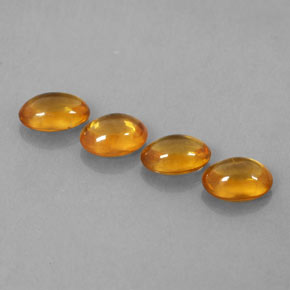 Gemas de zafiro naranja natural de 2,43 ct, transparente, transparente / translúcido