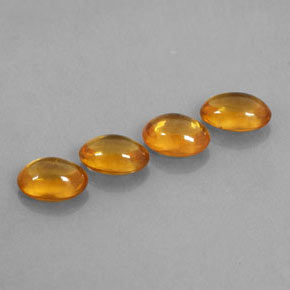 Gemas de zafiro naranja natural de 2,43 ct, transparente, transparente / translúcido