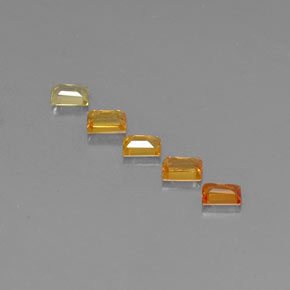 Gemas de zafiro multicolor natural de  ct, baguette, VVS-VS