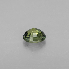 Zafiro verde natural de 0,56 ct, corte óvalo, VVS-VS